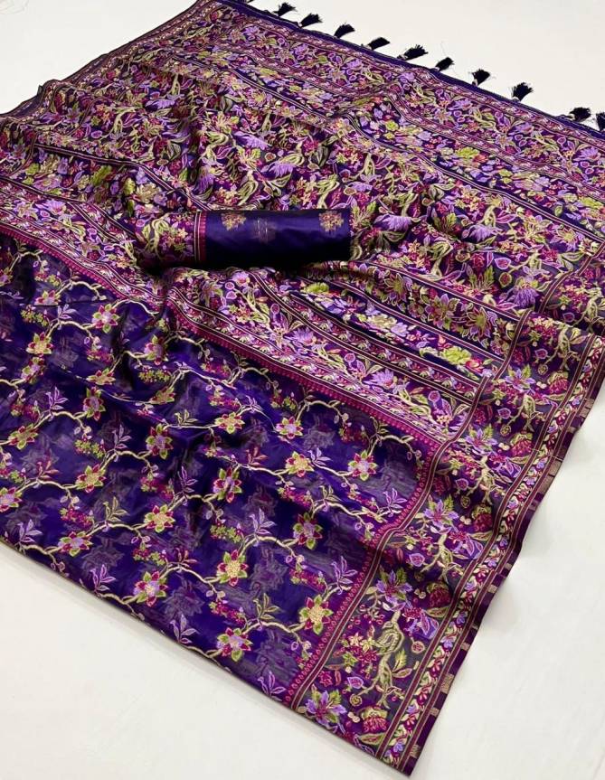 Kaarsi Silk By Rajtex Organza Parsi Handloom Weaving Saree Orders In India